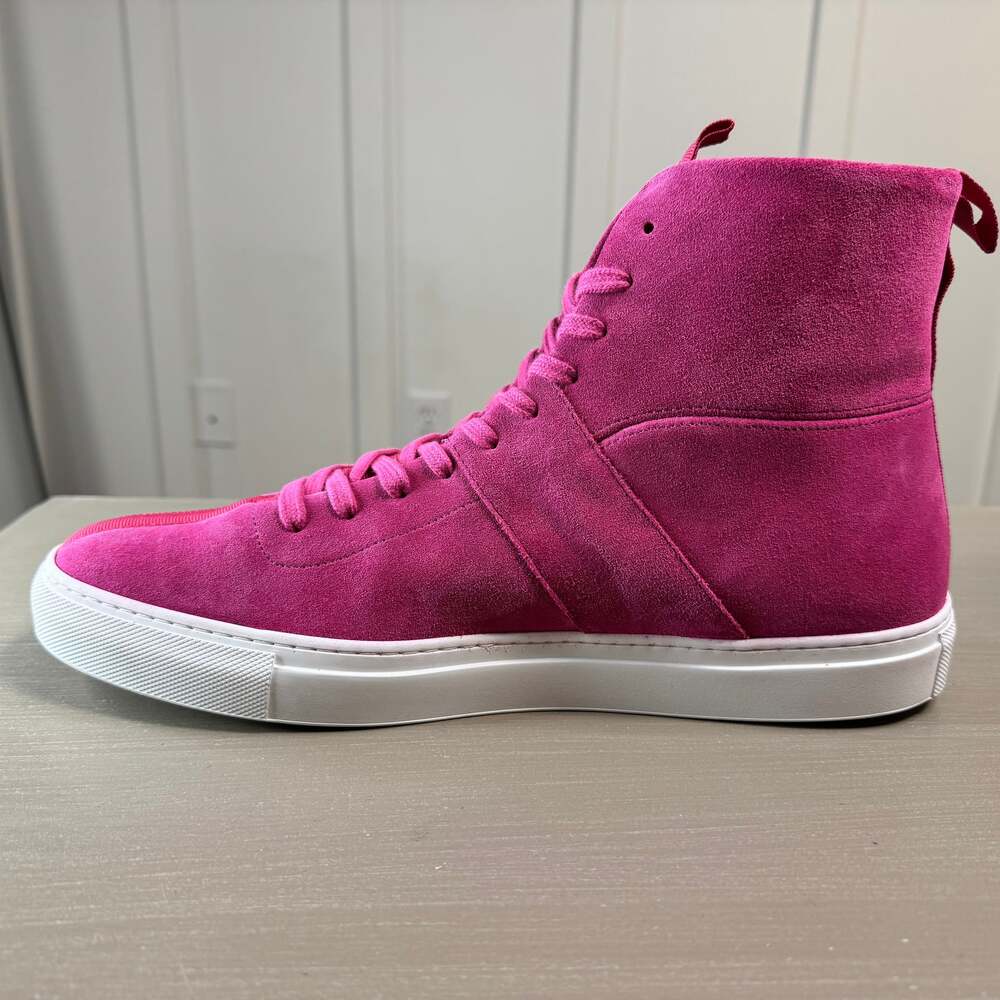 Daniel Patrick Magenta Pink Suede High-Top Sneakers Size 45 (12), NWOT - Picture 10 of 14